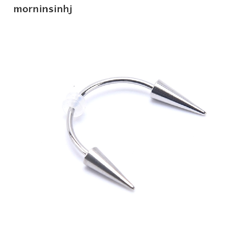 Mornin Vampire Teeth Bentuk C Bahan Stainless Steel Untuk Bibir