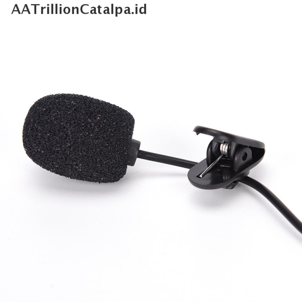 (AATrillionCatalpa) Mikrofon lavalier mini 3.5mm Kualitas Tinggi Untuk pc / laptop