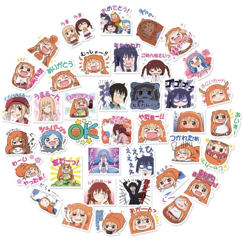 

Stiker anime Umaru chan cromo/vinyl