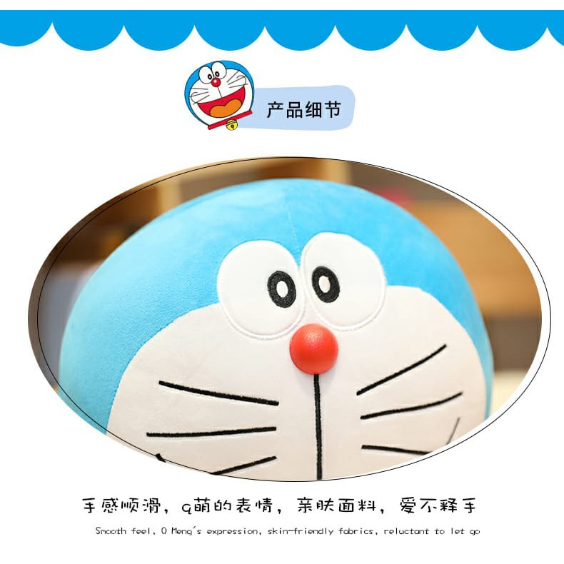 Boneka Doraemon Ketawa Bahagia Jumbo Bahan Super Soft