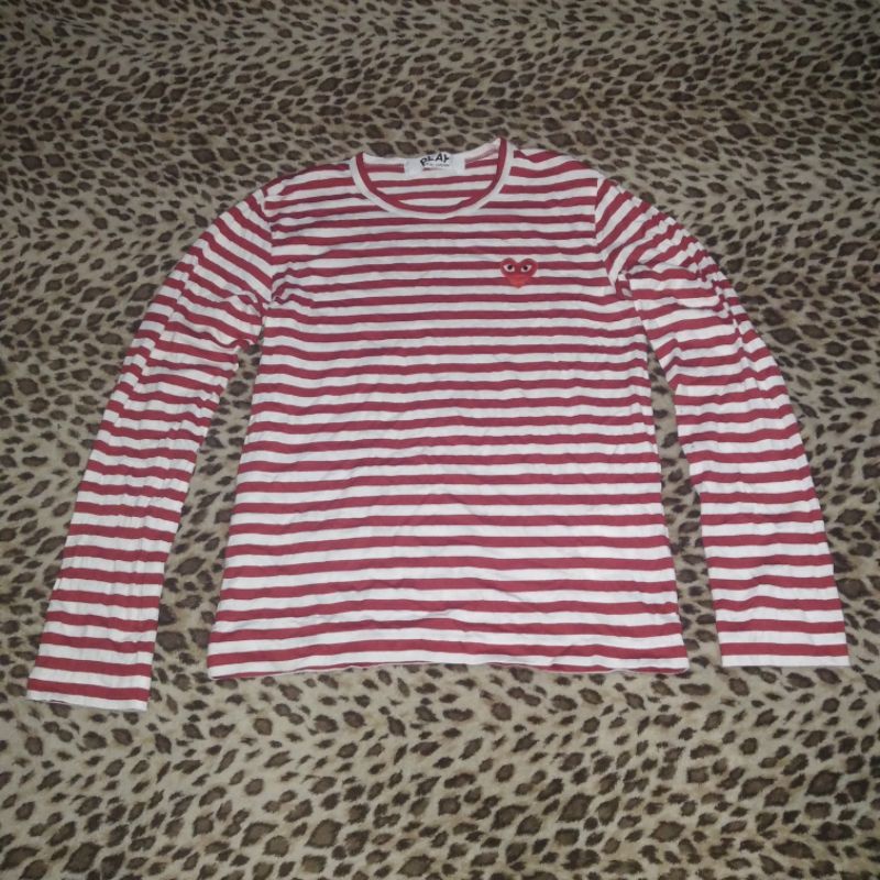 long sleeve play cdg bekas second branded