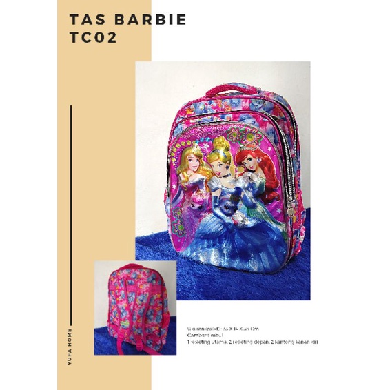 tas sekolah barbie
