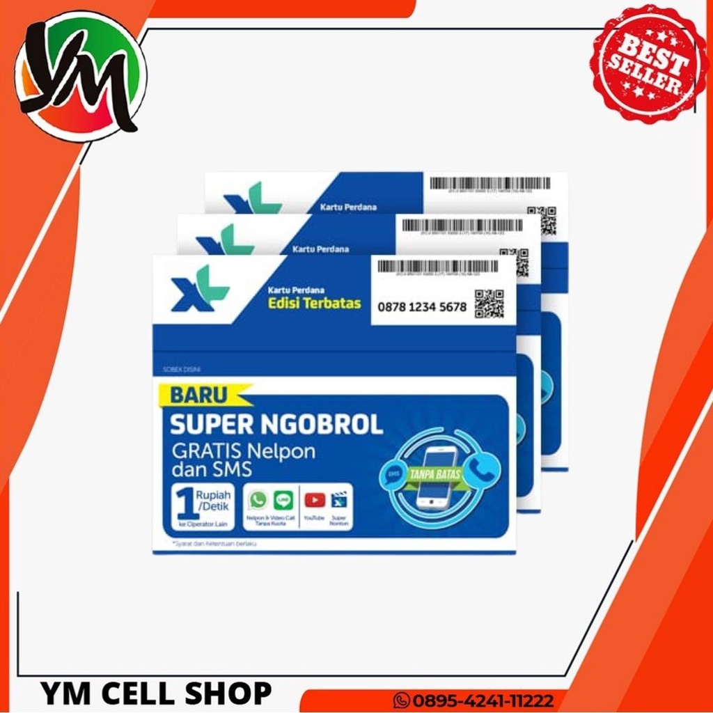 KARTU PERDANA XL BIASA PLUS PULSA 3.000