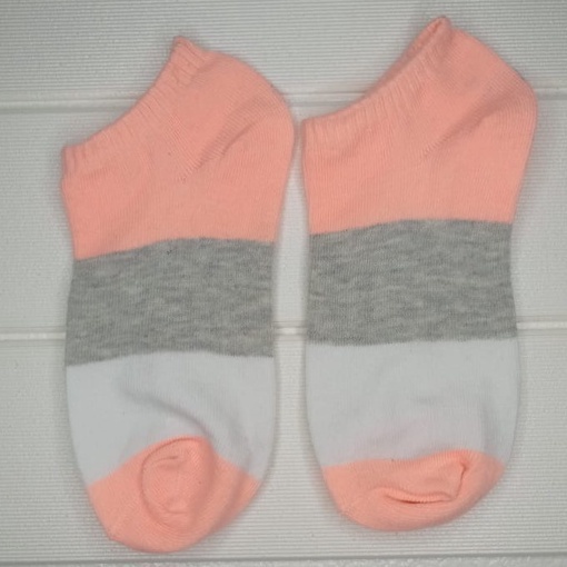 ⭐ JKTMART ⭐  Kaos Kaki Motif Wanita Pria Korea Ankle Cute Semata Short Socks Pendek Fashion r097-3 WARNA ORANGE