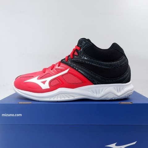 Sepatu Volley Mizuno Thunder Blade 2 MID White Black V1GA197562 Original BNIB