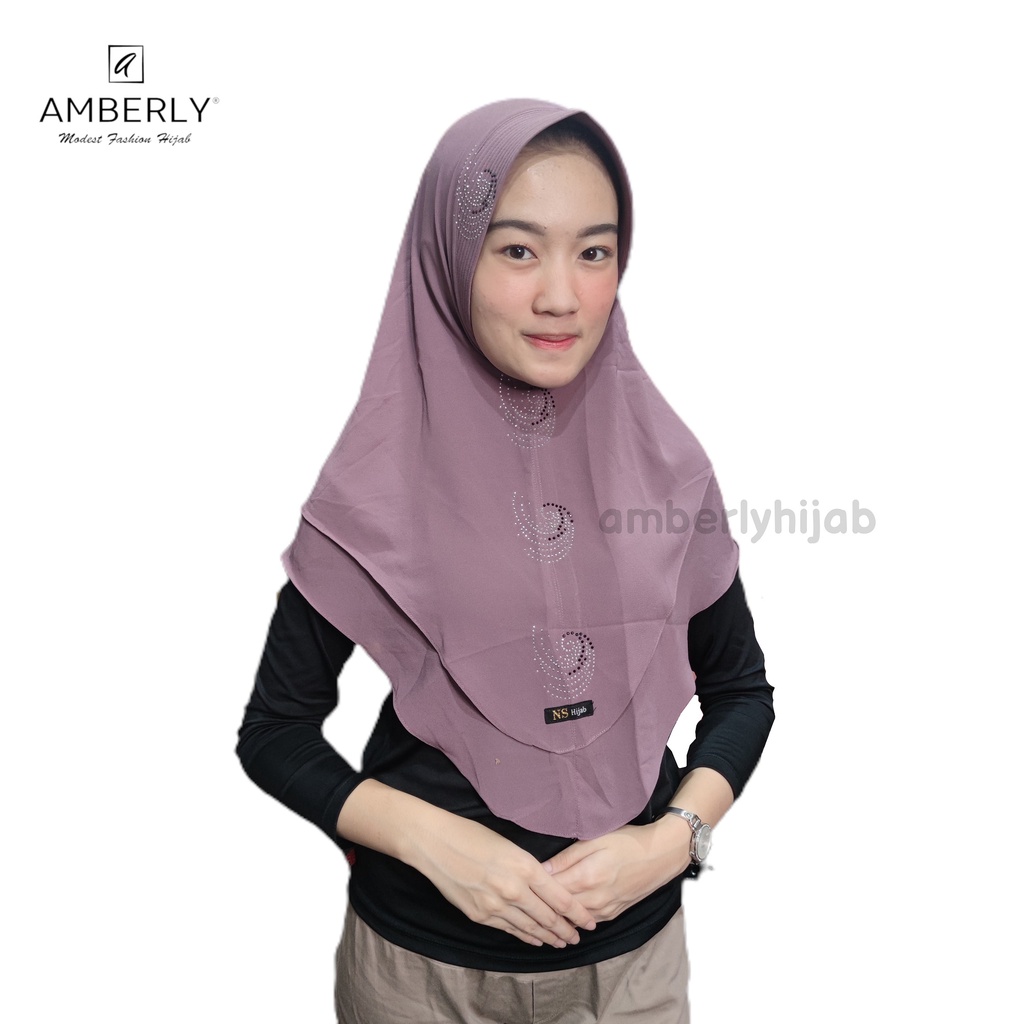 AmberlyHijab Keong Tengah Hijab seruti Standard Bahan Ceruty Armani Premium