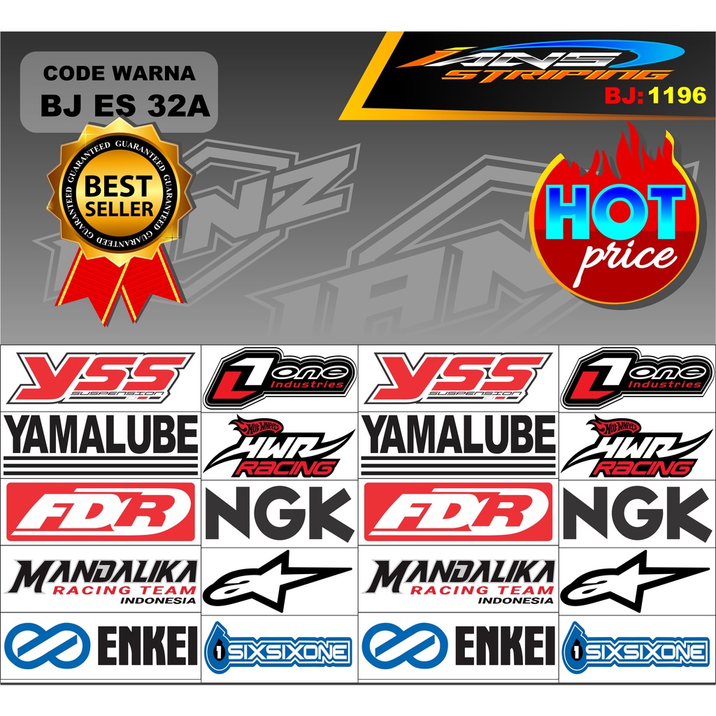 STIKER MOTOR YSS FDR YAMALUBE / STIKER HOLOGRAM / STIKER ESTETIK