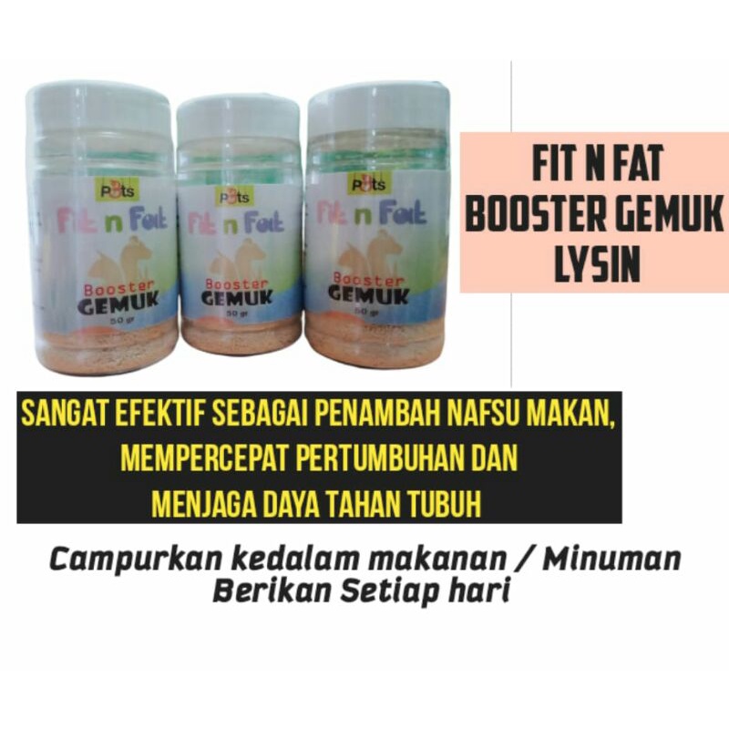 Fit n fat penggemuk kucing anjing 50gr