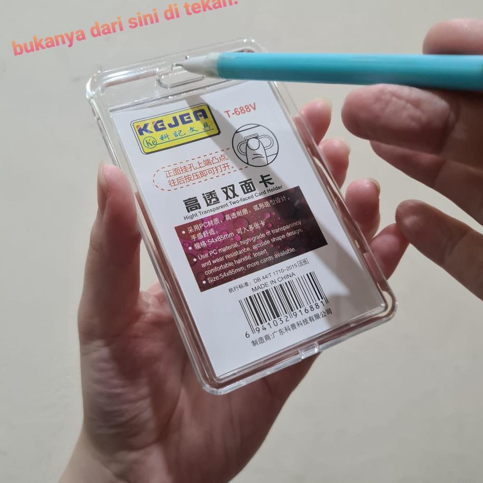 

Diskon Terbaru Tempat Kartu KEJEA ID Card IDcard bahan Akrilik Acrylic Kantor Nametag Name tag mika