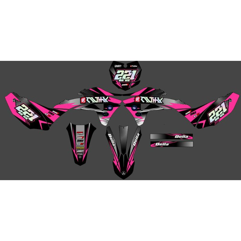 Decal Custom CRF Medium Quality plus Cutting Stiker