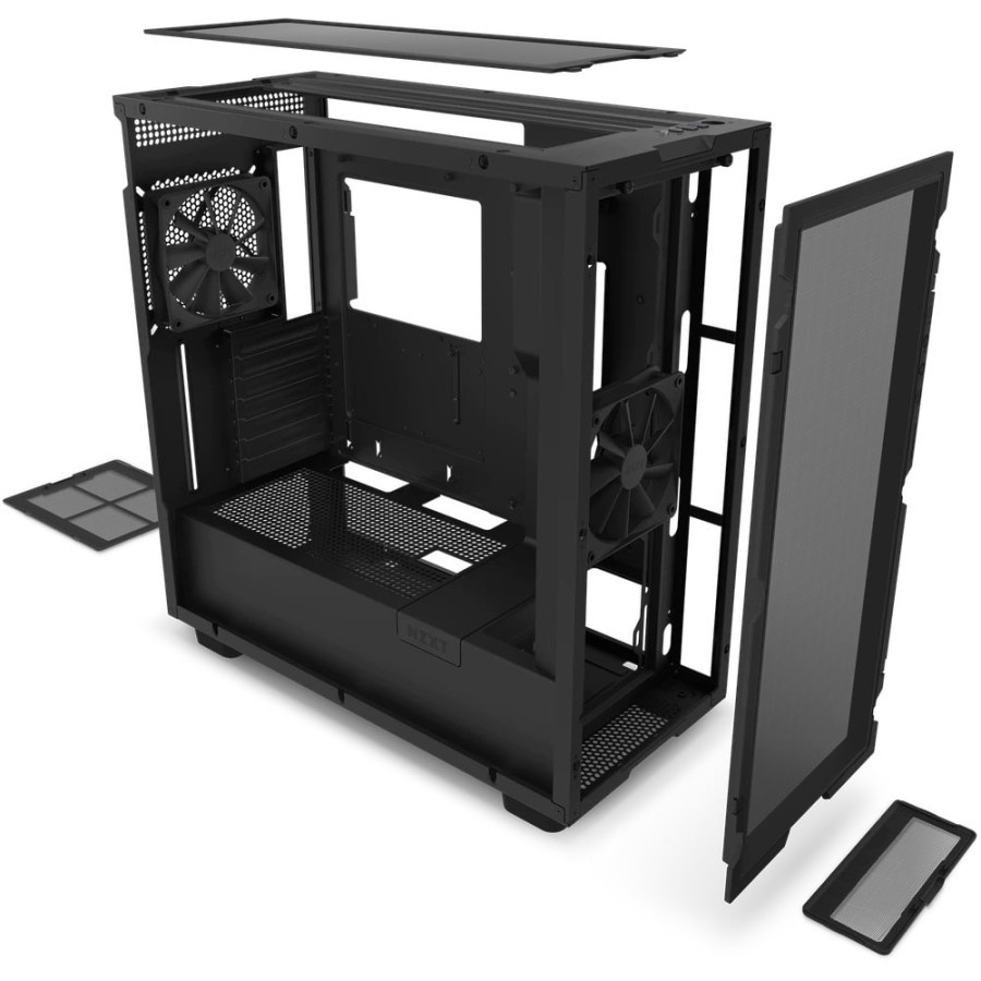 Casing NZXT H7 Flow Black - Mid-Tower Airflow Case
