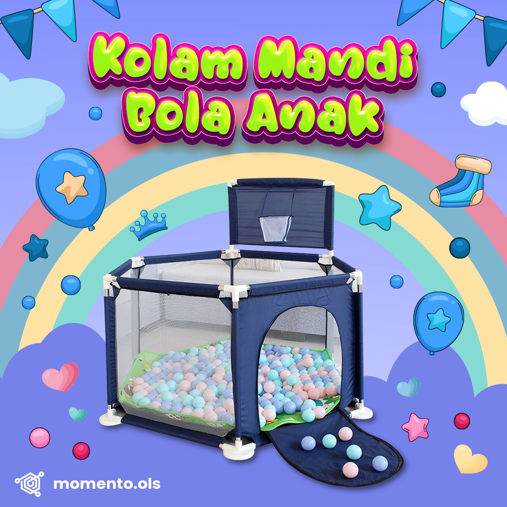 Kolam Mandi Bola Anak Murah Box Bayi Mainan Anak Balita Baby Playpen Pagar Bayi Ball Pit Kolam Bola