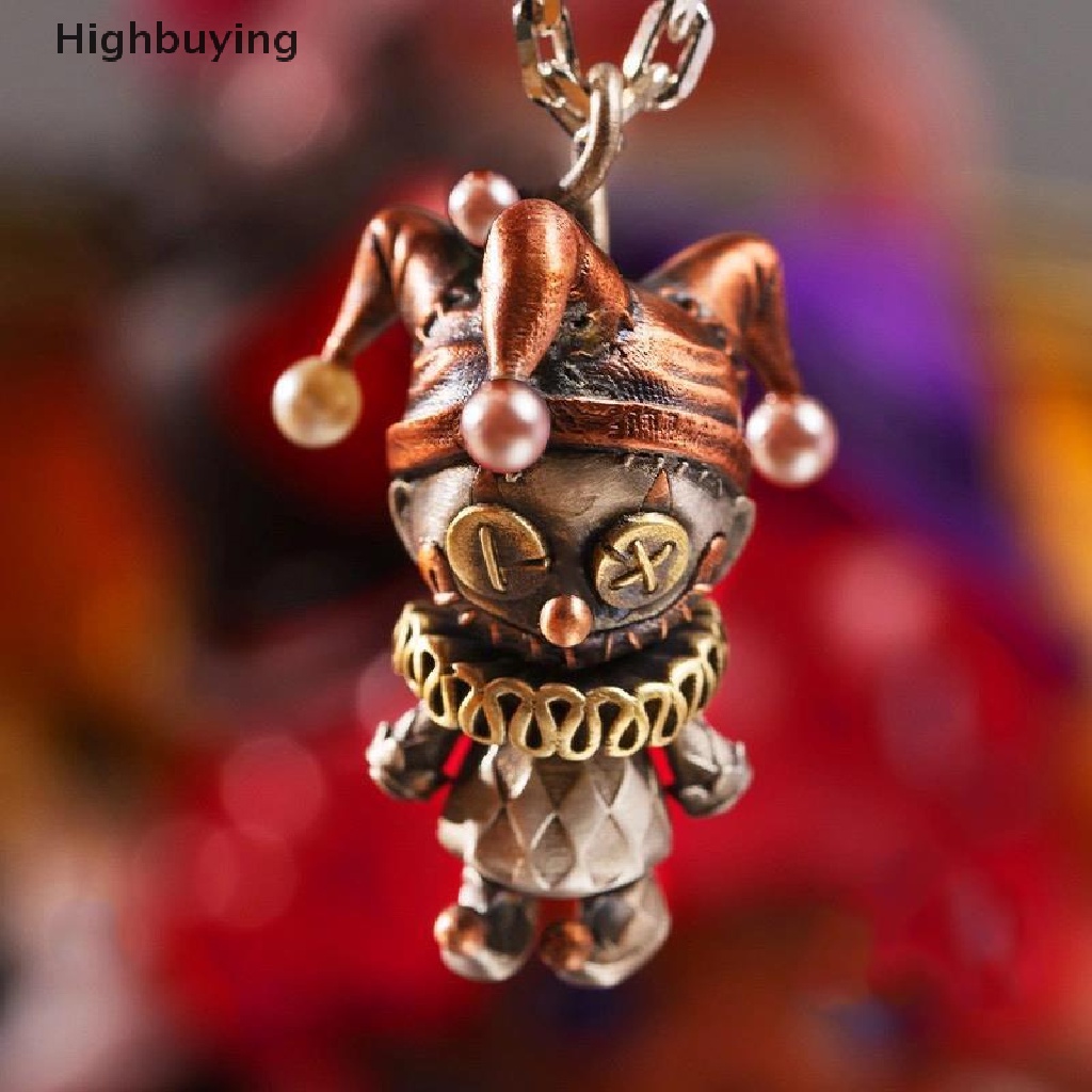 Hbid Kalung Rantai Liontin Boneka Badut Retro Warna Silver Untuk Pria