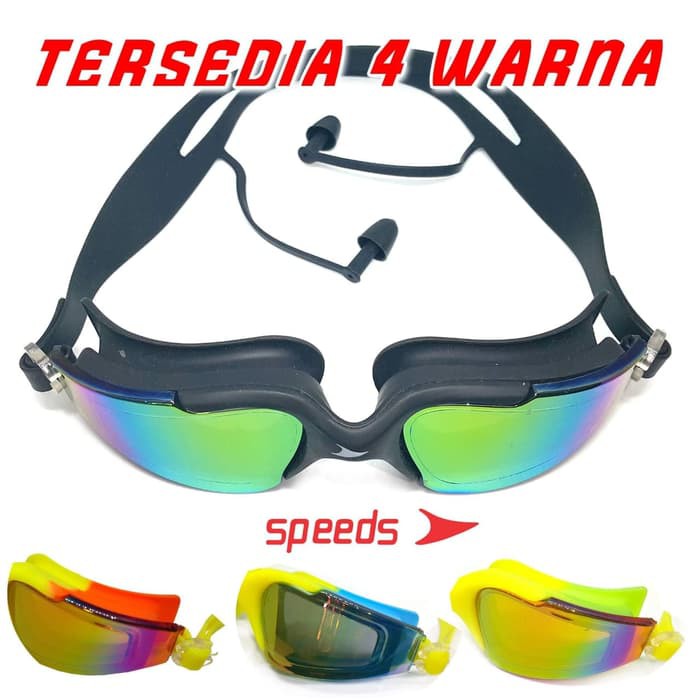Kacamata Renang Swim Glasses Speeds LX 8810 Bahan Kaca Riben Elastis