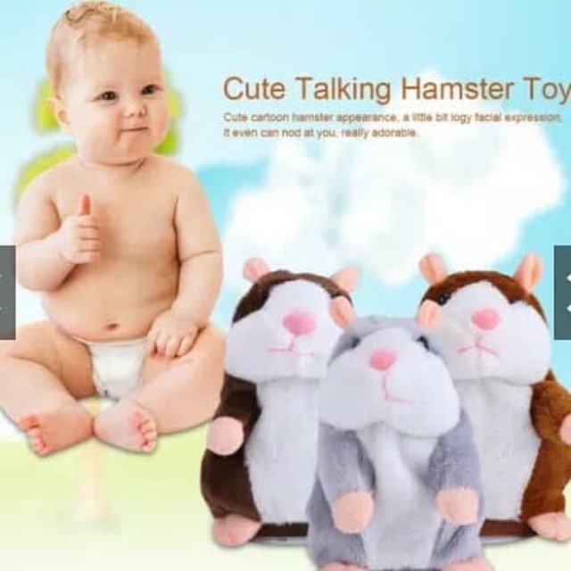 Talking Hamster.. Boneka hamster bisa ngomong..