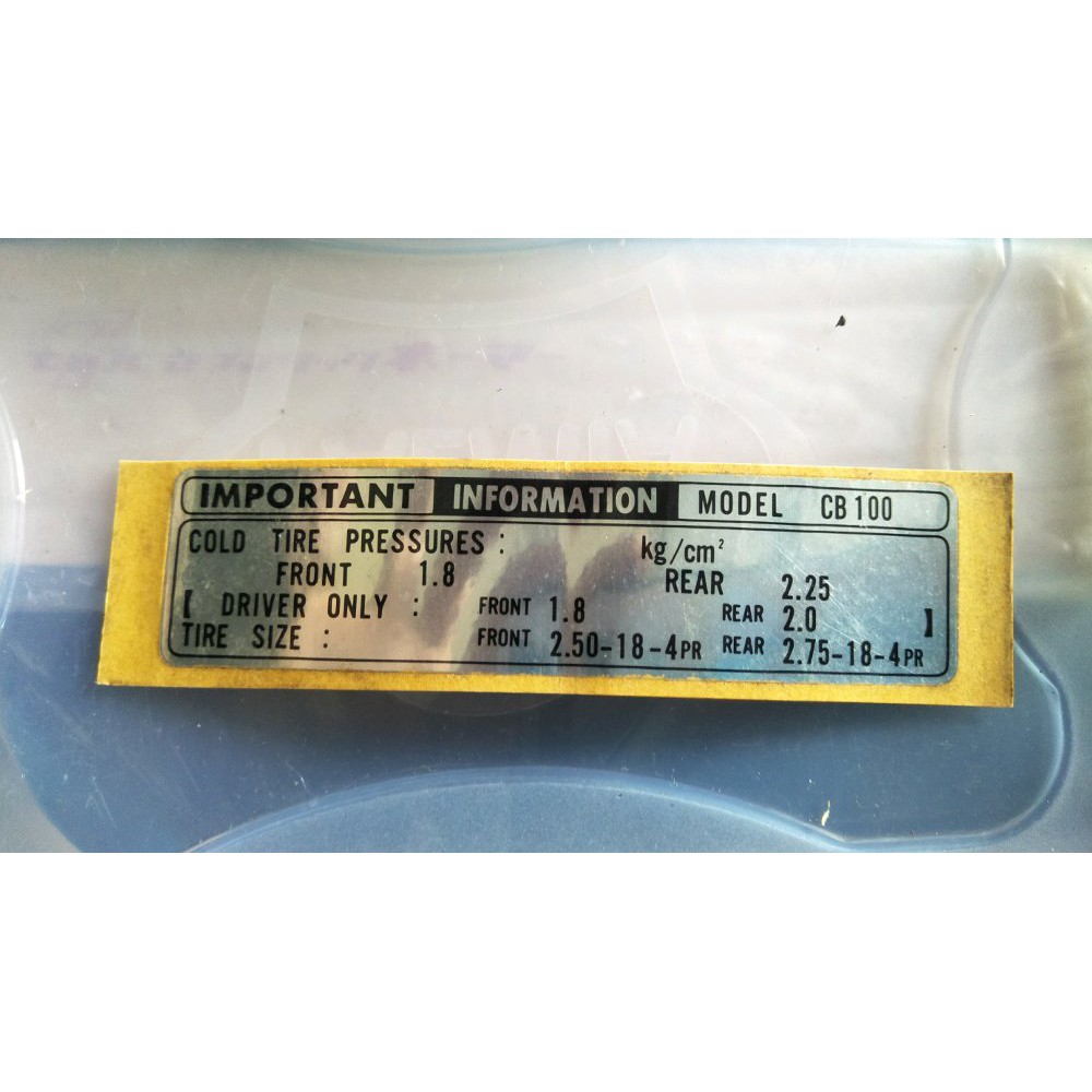 stiker honda cb100 original Termurah