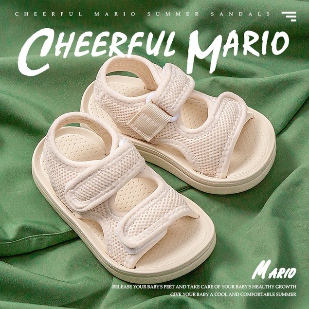 SA01 Sepatu Sandal Anak Perempuan Laki Laki Import 1-7 Tahun Import Bahan Kain Sandal Mario COD