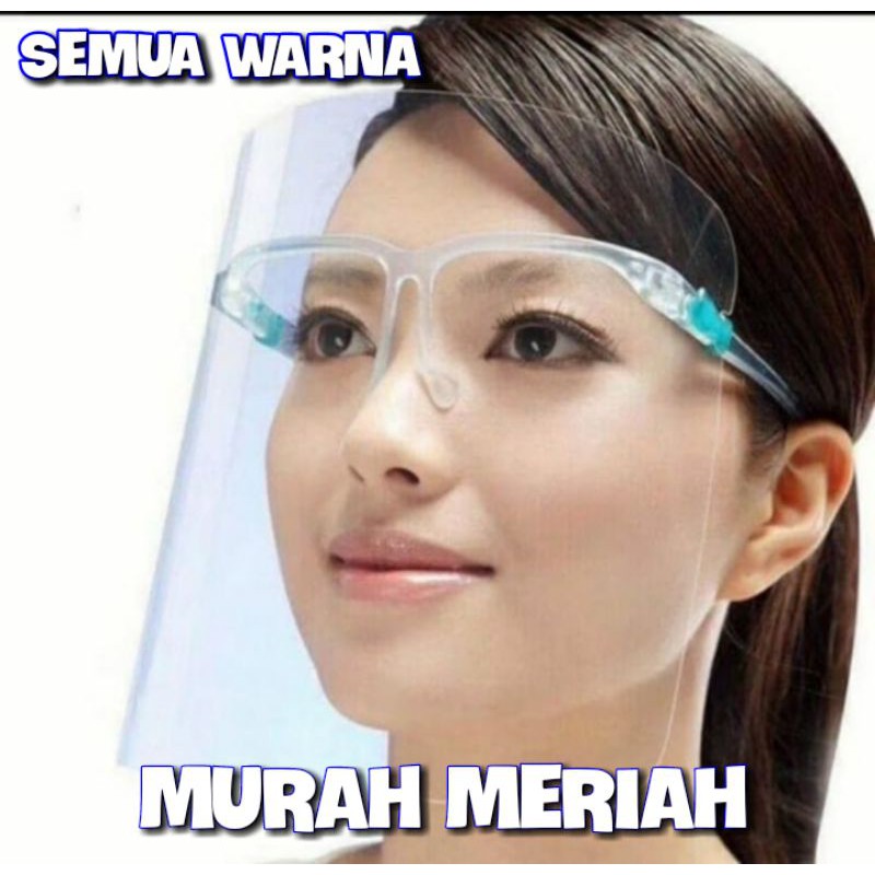 Face shield / Face shield kaca mata / Face shield merah putih / face shield medis / face shield anak