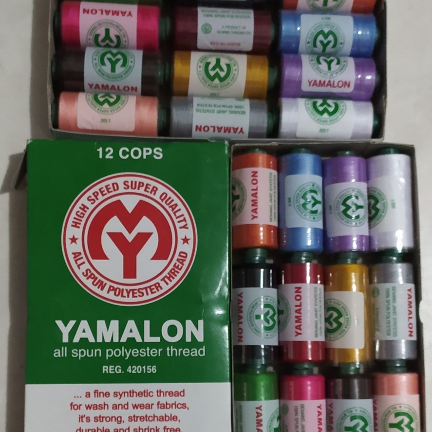 Benang Jahit Yamalon 40/2 500 yard isi 6 pcs - RANDOM / ACAK