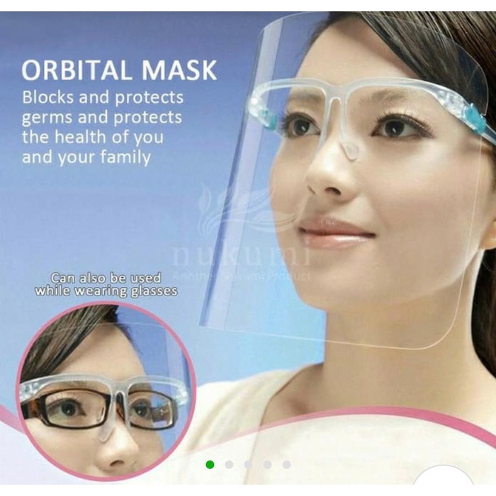 APD Face Shield Glasses Pelindung Wajah Pelindung Muka