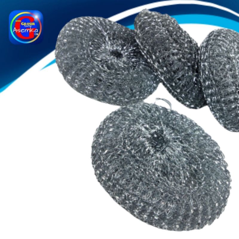 Spon Sabut Kawat besi Cuci Panci 5pcs Model Donut Grosir