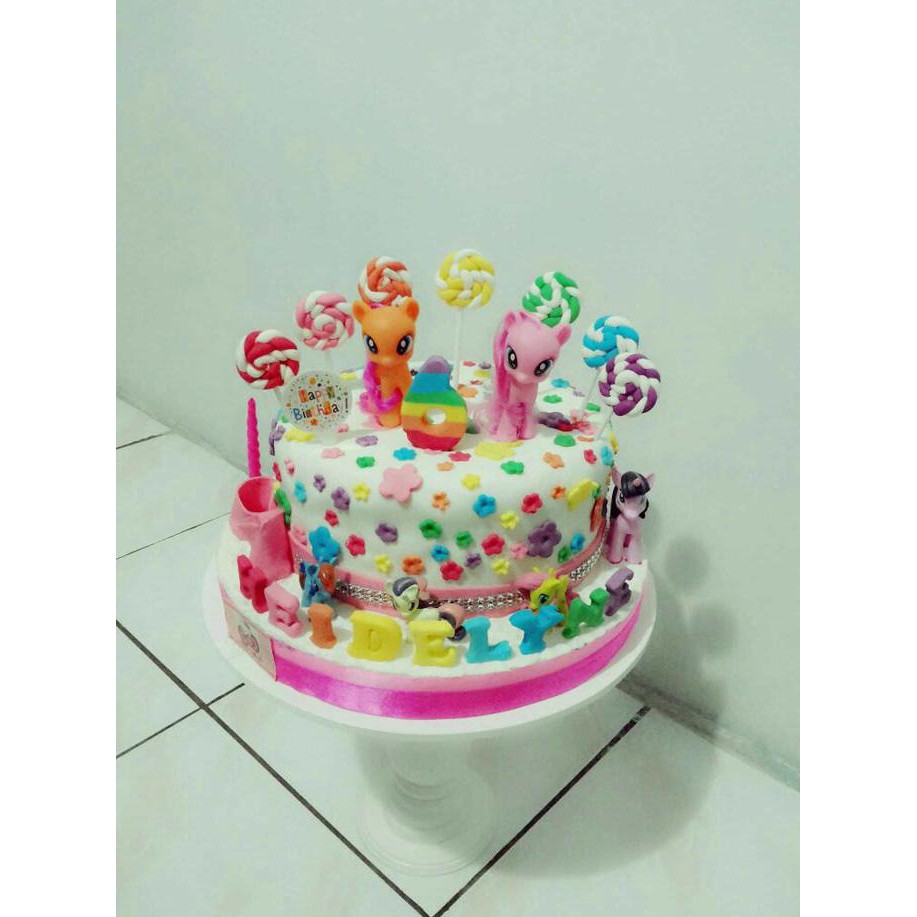 Jual Kue Ulang Tahun Little Pony Fondant Terlaris Shopee Indonesia