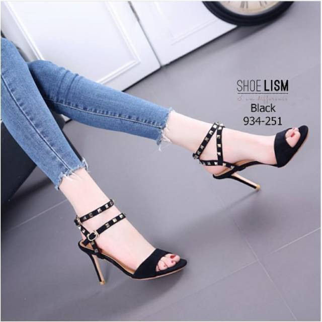 ABBUSHOES AK 01  High Heels Wanita - Suede stut  9cm