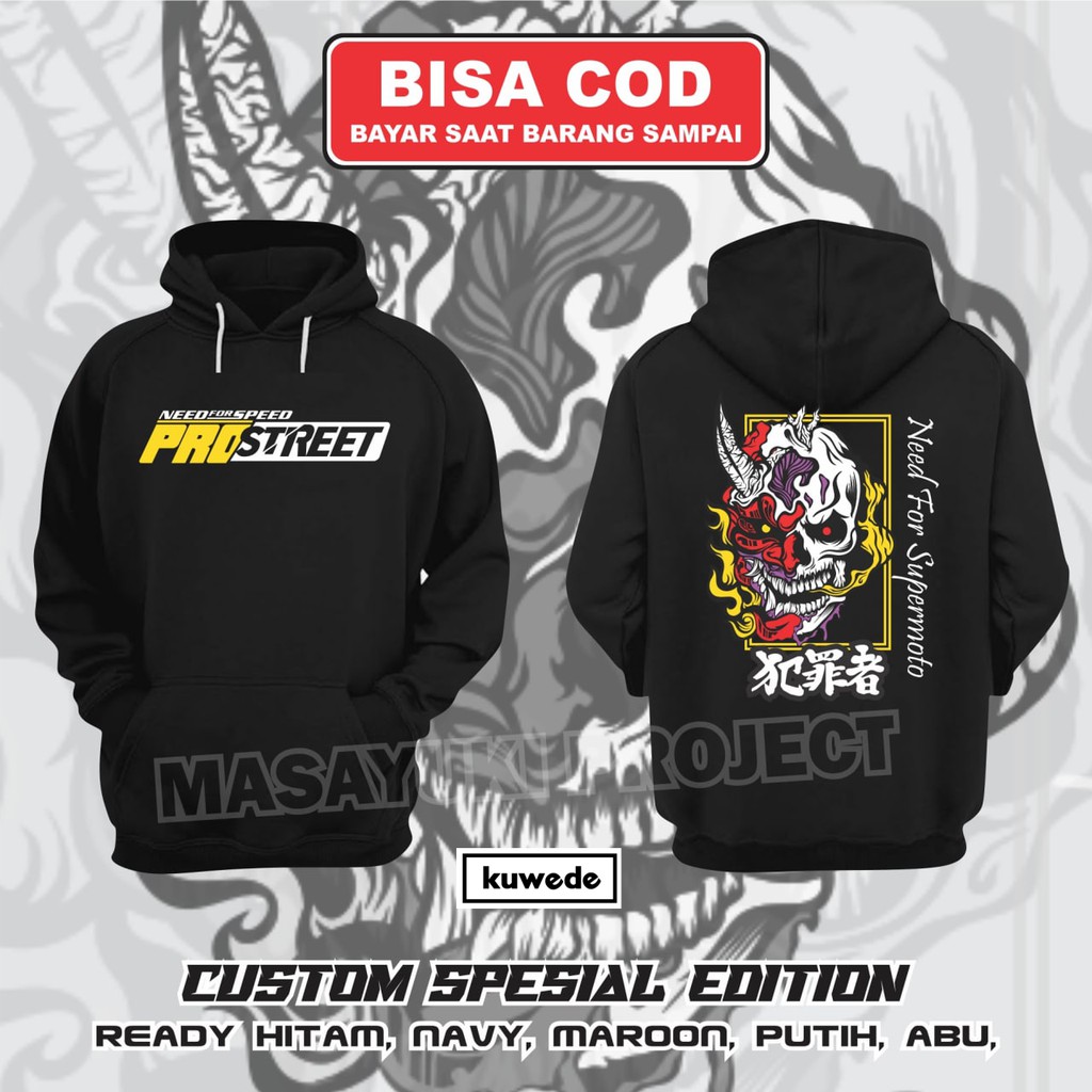 Jaket Hoodie Prostreet Tengkorak