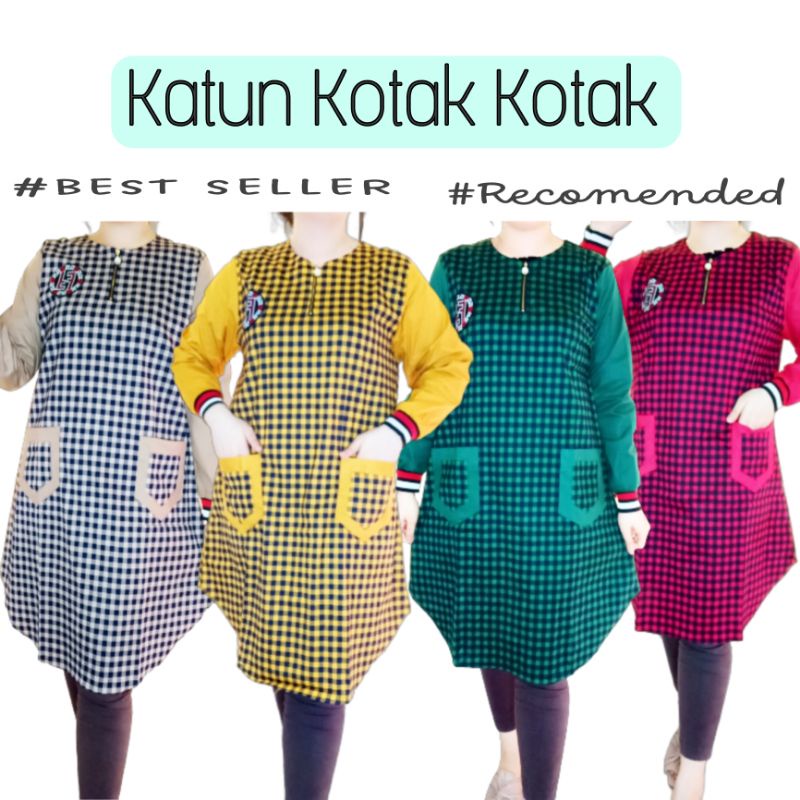 TUNIK KOTAK KATUN RESLELETING