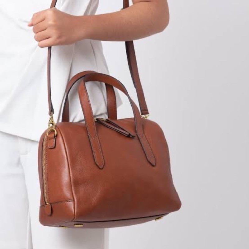Tas FossilOriginal sidney satchel medium brown
