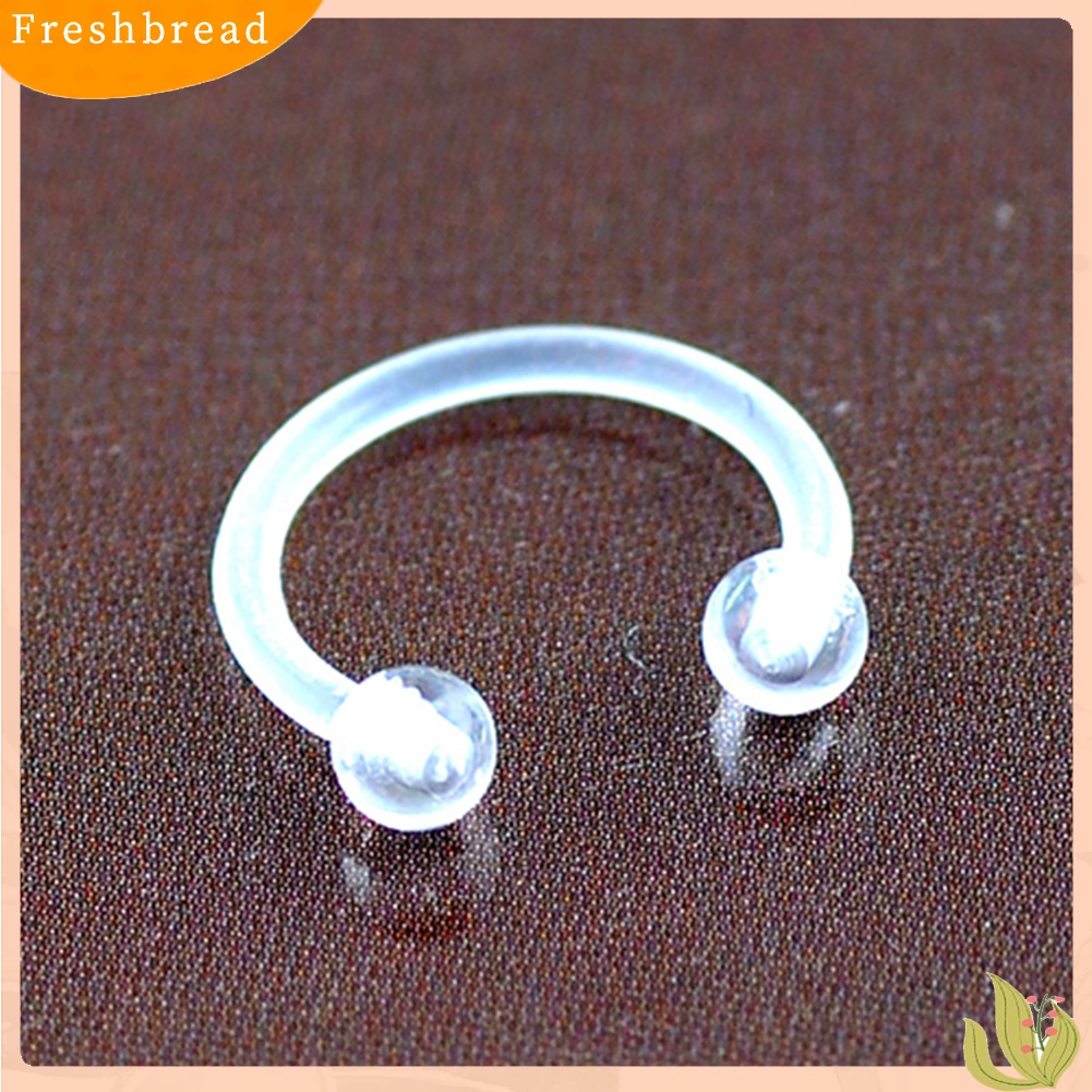 【Fresh】❀6Pcs/Set Belly Ring Barbell Eyebrow Lip Tongue Stud Nose Ring Body Piercing