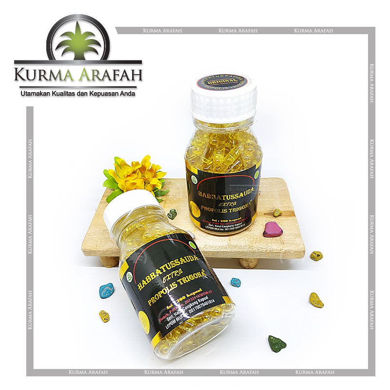 Minyak Habbatussauda Jintan Hitam Extra Propolis Trigona 200 Kapsul Indonesia