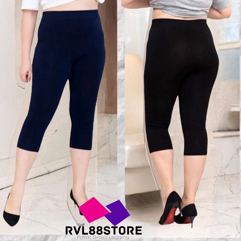 Legging pendek 3/4 Standart - Legging Spandex Licin