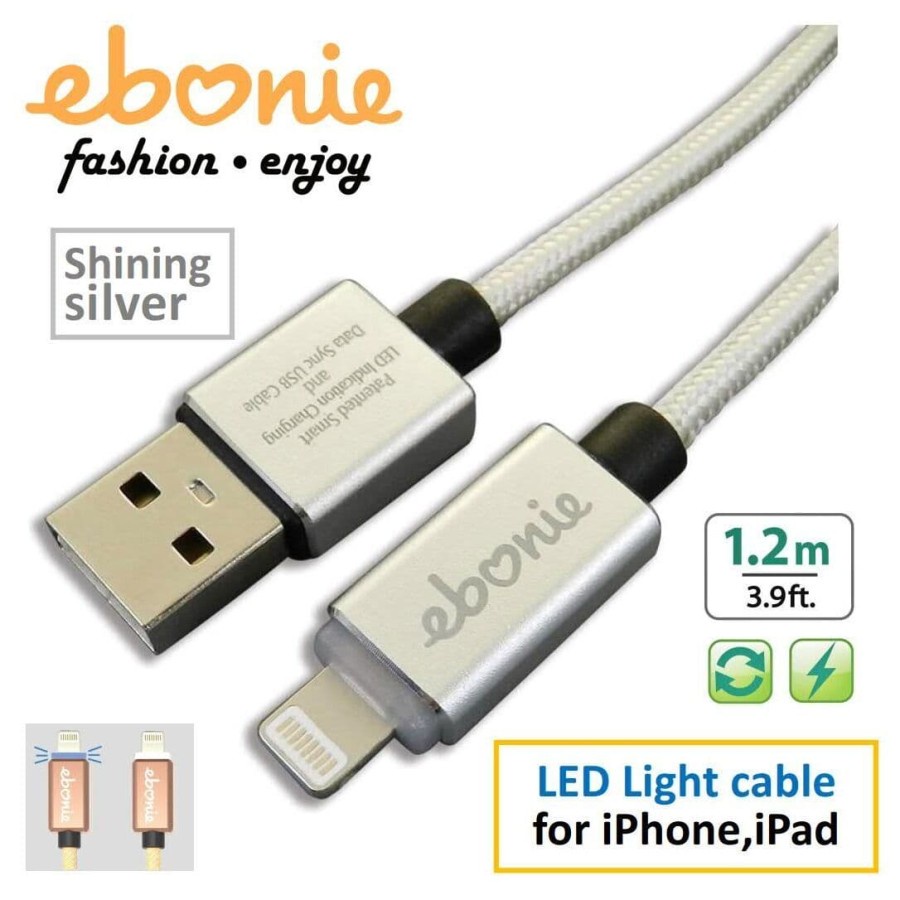 Amber ELT-L01 - USB Lightning Cable, 1.2m, Silver