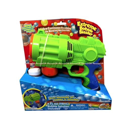 Rainbow Bubble Extreme Bubble Blaster Gun Mainan Gelembung Sabun Bentuk Pistol Pistolan 118ml