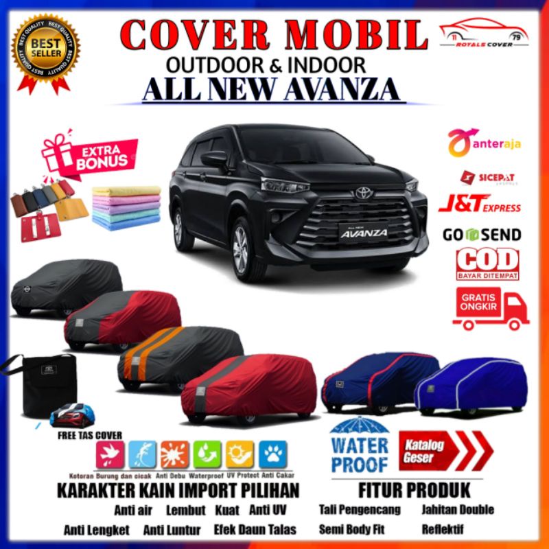 Body Cover Mobil ALL NEW AVANZA VELOZ / Sarung Mobil TOYOTA AVANSA  Selimut Mantel Tutup Penutup Jas