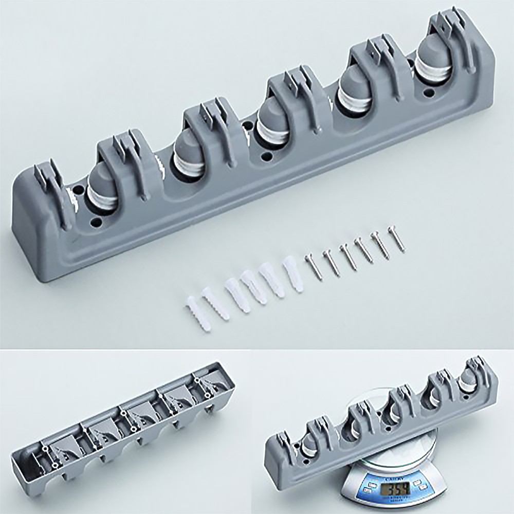 Gantungan Sapu Dan Kain Pel 5 SLOT - Magic Holder Broom And Mop