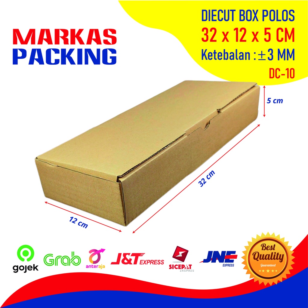 

Kardus Box Die Cut 32x12x5 Cm Dus Kue Makanan Brownies Polos