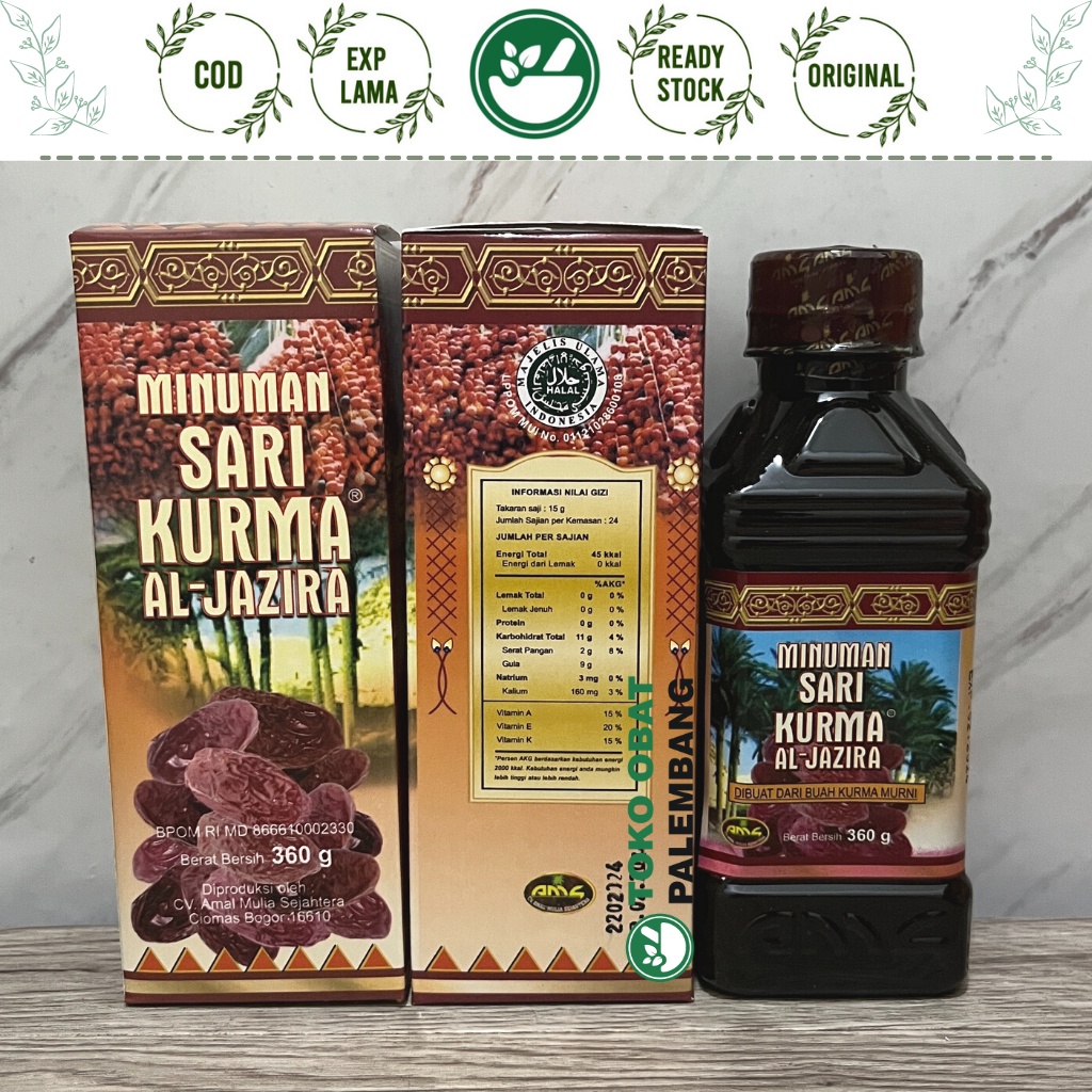 SARI KURMA AL JAZIRA 360 GRAM SARI KURMA ALJAZIRA AL JAZIRA MINUMAN KURMA AL-JAZIRA