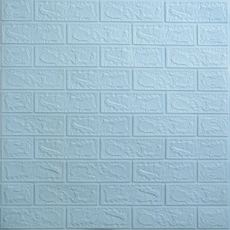 Wallpaper Foam Bata / Wallfoam 3D Emboss Dekorasi Dinding Berkualitas Termurah-A006 Ice Blue