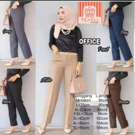 Celana Kerja Wanita Bahan Import