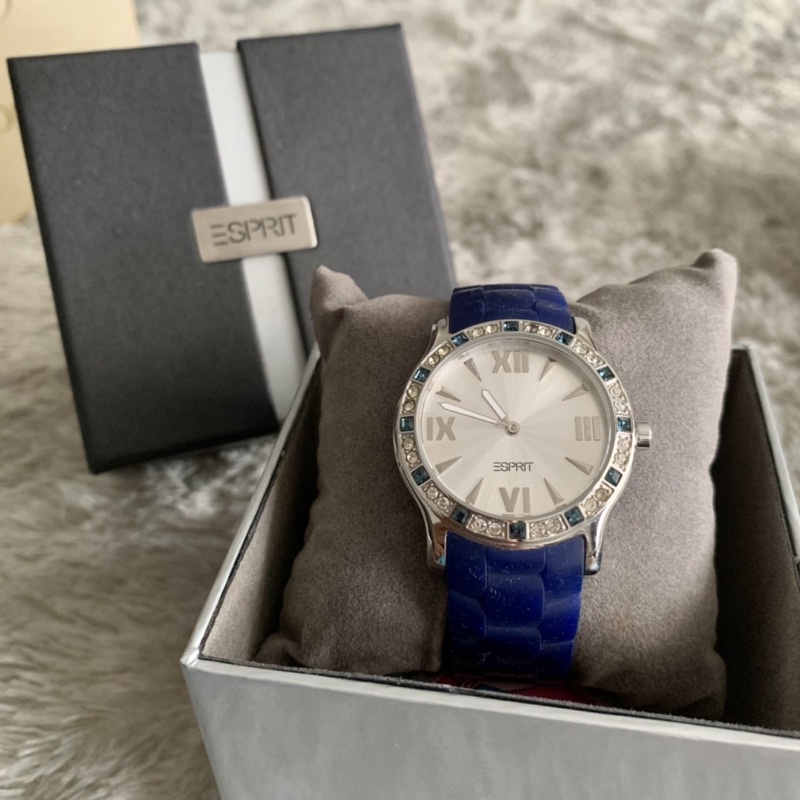 Jam Tangan Wanita Esprit Navy Original Preloved