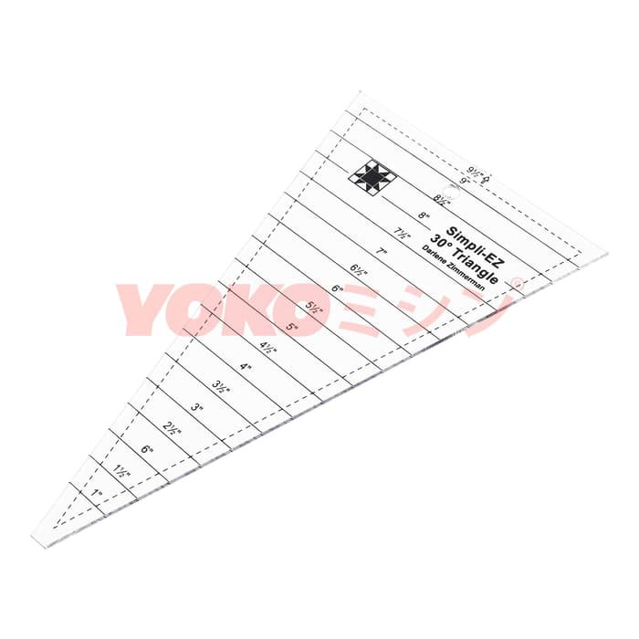 

Quilting Ruler / Penggaris Patchwork Dresden Segitiga 9 Inch (EZ-03)