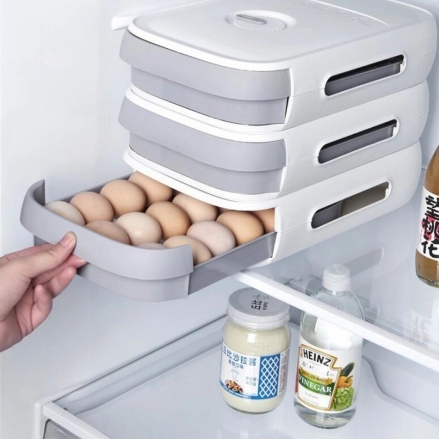 drawer storage box - tempat penyimpanan telur