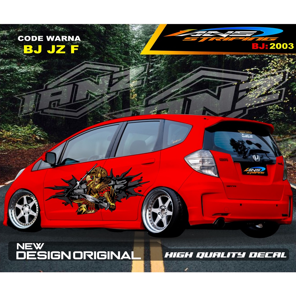 DECAL MOBIL HONDA JAZZ MOBILIO AGYA AYLA / STIKER VARIASI BODY SAMPING MOBIL AYLA / STIKER MOBIL TERMURAH / VARIASI STIKER MOBIL TERBARU / STIKER MOBIL