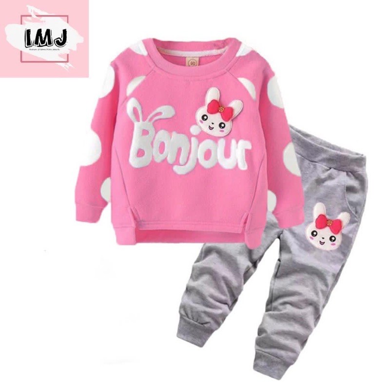 SETELAN ANAK KEROPI BAHAN BABY TERY