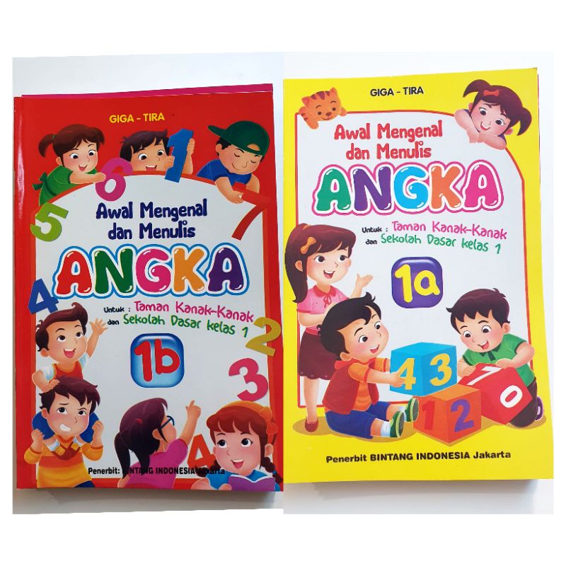 Buku TK Awal Mengenal dan Menulis ANGKA 1A/1B (per jilid/paket)