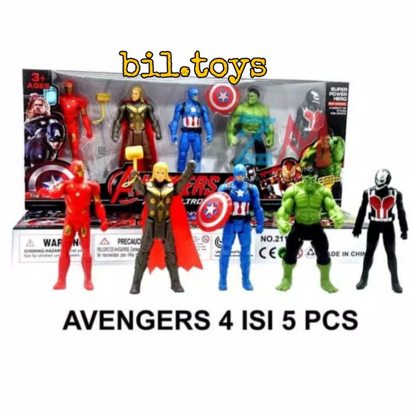 MIAINAN AVENGERS 4 AGE OF ULTRON ISI 5PCS