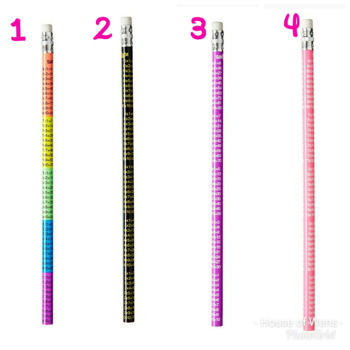 

Mantap Smiggle Neon Timestable Pencil - Pensil Smiggle Trendi