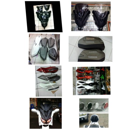 sepaket spion lipat,box,sandaran,tameng+winsil pnp nmax